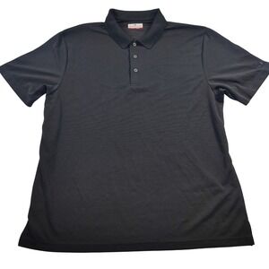 Grand Slam Performance Mens XL Black Golf Polo Shirt Performance Tech